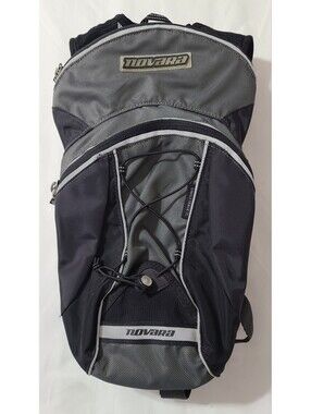 Novara Singletrack 2 Liter Hydration Backpack Black Gray Hiking Pack Camping Bag